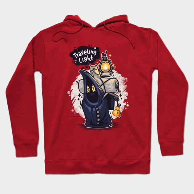 Traveling Light Cartoon Character Hoodie by Voysla